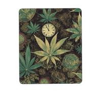 Mouse Pad with Non-Slip Rubber Base A Puff in Time Weed Marijuana Mouse Mat with Stitched Edge 8.3 x 10.3 in Gaming Mousepad for Wireless Mouse Computer Laptop Home Office Desk Pad