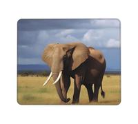Mouse Pad with Non-Slip Rubber Base Africa Elephant Mouse Mat for Office Game Mouse Pads Computer Mousepad for Wireless Mouse Personalized Desktop Protector Mats Desk Pad 10 X 12 Inch