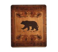 Mouse Pad with Non-Slip Rubber Base Bear Mouse Mat with Stitched Edge 10 x 12 inch Gaming Mousepad for Wireless Mouse Computer Laptop Home Office Desk Pad