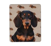 Mouse Pad with Non-Slip Rubber Base Dachshund Dog Mouse Mat with Stitched Edge 7 x 8.6 in Gaming Mousepad for Wireless Mouse Computer Laptop Home Office Desk Pad