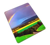 Mouse Pad with Non-Slip Rubber Base, Evening Rainbow, Mouse Pads for Computers, Laptop, Gaming, Office & Home - 7 x 8.6 in