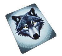 Mouse Pad with Non-Slip Rubber Base, Fierce Wolf Head, Mouse Pads for Computers, Laptop, Gaming, Office & Home - 7.9 x 9.5 in
