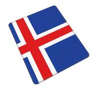 Mouse Pad with Non-Slip Rubber Base, Flag of Iceland, Mouse Pads for Computers, Laptop, Gaming, Office & Home - 7 x 8.6 in