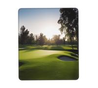 Mouse Pad with Non-Slip Rubber Base Golf Course Mouse Mat with Stitched Edge 10 x 12 inch Gaming Mousepad for Wireless Mouse Computer Laptop Home Office Desk Pad