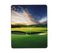 Mouse Pad with Non-Slip Rubber Base Golf Course Mouse Mat with Stitched Edge 7.9 x 9.5 in Gaming Mousepad for Wireless Mouse Computer Laptop Home Office Desk Pad