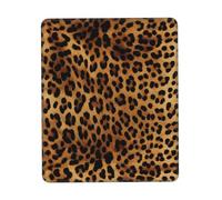 Mouse Pad with Non-Slip Rubber Base Leopard Skin Mouse Mat with Stitched Edge 10 x 12 inch Gaming Mousepad for Wireless Mouse Computer Laptop Home Office Desk Pad
