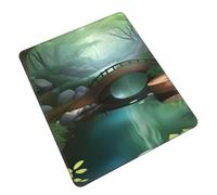 Mouse Pad with Non-Slip Rubber Base, Little Bridge in The East, Mouse Pads for Computers, Laptop, Gaming, Office & Home - 7.9 x 9.5 in