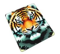 Mouse Pad with Non-Slip Rubber Base, Little Fat Tiger Head, Mouse Pads for Computers, Laptop, Gaming, Office & Home - 7 x 8.6 in