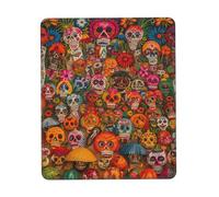 Mouse Pad with Non-Slip Rubber Base Mexican Folk Art Mouse Mat with Stitched Edge 7.9 x 9.5 in Gaming Mousepad for Wireless Mouse Computer Laptop Home Office Desk Pad