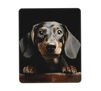 Mouse Pad with Non-Slip Rubber Base Pad Dachshund Mouse Mat with Stitched Edge 7 x 8.6 in Gaming Mousepad for Wireless Mouse Computer Laptop Home Office Desk Pad