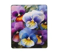 Mouse Pad with Non-Slip Rubber Base Pansy Perfection Mouse Mat with Stitched Edge 7 x 8.6 in Gaming Mousepad for Wireless Mouse Computer Laptop Home Office Desk Pad
