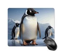 Mouse Pad with Non-Slip Rubber Base Penguin Mouse Mat with Stitched Edge Mousepad for Desk Wireless Mouse Gaming Mouse Mat for Computer Laptop Home Office