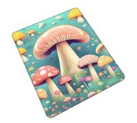 Mouse Pad with Non-Slip Rubber Base, Pretty Little Mushrooms, Mouse Pads for Computers, Laptop, Gaming, Office & Home - 7 x 8.6 in