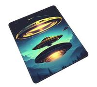 Mouse Pad with Non-Slip Rubber Base, Spacecraft descend, Mouse Pads for Computers, Laptop, Gaming, Office & Home - 7 x 8.6 in
