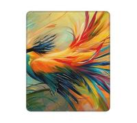 Mouse Pad with Non-Slip Rubber Base, Tropical Bird Of Paradise, Mouse Pads for Computers, Laptop, Gaming, Office & Home - 10 x 12 in