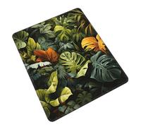 Mouse Pad with Non-Slip Rubber Base, Tropical Rainforest Palm Leaves, Mouse Pads for Computers, Laptop, Gaming, Office & Home - 8.3 x 10.3 in