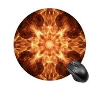 Mouse Pad with Non-Slip Rubber Base Washable Mouse Mat Waterproof Beautiful Flame Pattern Mouse Pads for Laptop, Office & Home