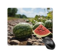 Mouse Pad with Non-Slip Rubber Base Watermelon on The Ground Mouse Mat with Stitched Edge Mousepad for Desk Wireless Mouse Gaming Mouse Mat for Computer Laptop Home Office