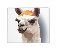 Mouse Pad with Stitched Edge Comfortable Mouse Pads Waterproof Non-Slip Gaming Mousepad Alpaca Avatar Square Computer Mouse Mat Washable Mousepads for Office Home Laptop 7 x 8.6 in
