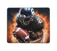 Mouse Pad with Stitched Edge Comfortable Mouse Pads Waterproof Non-Slip Gaming Mousepad Cool American Football Square Computer Mouse Mat Washable Mousepads for Office Home Laptop 10 x 12 inch