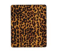 Mouse Pad with Stitched Edge Comfortable Mouse Pads Waterproof Non-Slip Gaming Mousepad Cool Cheetah Leopard Square Computer Mouse Mat Washable Mousepads for Office Home Laptop 10 x 12 inch