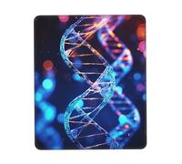 Mouse Pad with Stitched Edge Comfortable Mouse Pads Waterproof Non-Slip Gaming Mousepad Genetic Helix Square Computer Mouse Mat Washable Mousepads for Office Home Laptop 10 x 12 inch