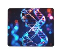 Mouse Pad with Stitched Edge Comfortable Mouse Pads Waterproof Non-Slip Gaming Mousepad Genetic Helix Square Computer Mouse Mat Washable Mousepads for Office Home Laptop 7 x 8.6 in
