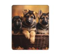 Mouse Pad with Stitched Edge Waterproof Computer Mousepad with Non-Slip Rubber Base Little german shepherd dog Mouse Pad Laptop Desk Pad Washable Gaming Mouse Mat for Laptop Office Home 25x30 cm