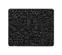 Mouse Pad with Stitched Edge Waterproof Computer Mousepad with Non-Slip Rubber Base Science Chemistry Illustration Mouse Pad Laptop Desk Pad Washable Gaming Mouse Mat for Laptop Office Home 25x30 cm
