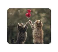 Mouse Pad with Stitched Edge Waterproof Computer Mousepad with Non-Slip Rubber Base The Cat Is Reaching Out Mouse Pad Laptop Desk Pad Washable Gaming Mouse Mat for Laptop Office Home 20*25cm