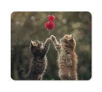 Mouse Pad with Stitched Edge Waterproof Computer Mousepad with Non-Slip Rubber Base The Cat Is Reaching Out Mouse Pad Laptop Desk Pad Washable Gaming Mouse Mat for Laptop Office Home 25*30cm