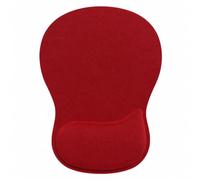 Mouse Pad with Wrist Rest Ergonomic Memory Foam Support, Non-Slip Rubber Base, Comfortable Typing Cushion for Home Office Computer Laptop, Red