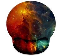 Mouse Pad with Wrist Rest Support,Cute Custom Gaming Made Non Slip Rubber Base Mousepad, Ergonomic Mouse Wrist Rest Pad Computer Laptop Mousepad (Cool Galaxy)