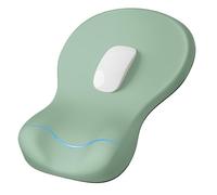 Mouse Pad With Wrist Support Ergonomic Mouse Pad With Wrist Rest, Mousepad With Support, Non-Slip Hard Base Pads, Portable For Office/Home(Green)