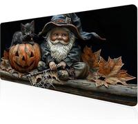Mouse Pad Wizard Gaming Mouse Pad Pumpkin Large Desk Mat 1400x600x3mm,Work From Home Essentials Non-Slip Rubber Base Special Textured Water-Resistant Surface Wear-Resistant Desk Matt For Laptop Y1-810