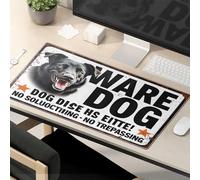 Mouse Pad Work Funny Beware Of The Dog: No Soliciting, No Trespassing Mouse Pad Desk Pads Large Mousepad