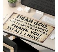 Mouse Pad Work Funny Dear God, I Want To Take A Minute Not To Ask For Anything Mouse Pad Cat Desk Accessories Desk Pads