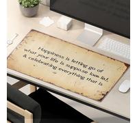 Mouse Pad Work Funny Happiness Is Letting Go Of What Your Life Is Supposed To Be. Mouse Pad Cat Desk Accessories Desk Pads