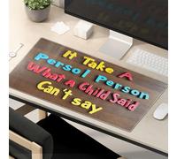 Mouse Pad Work Funny It Takes A Person To Understand What A Child Says. Mouse Pad Funny Mousepads Cat Desk Accessories