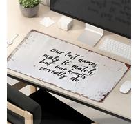 Mouse Pad Work Funny Our Last Names May Not Match, But Our Hearts Surely Do. Mouse Pad Funny Office Supplies Cute Mousepad