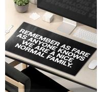 Mouse Pad Work Funny Remember As Fare As Anyone Knows We Are A Nice Normal Family. Mouse Pad Funny Mousepads Cat Desk Accessories