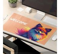 Mouse Pad Work Funny Welcome To The Colorful World Of Pomeranians Mouse Pad Desk Pads Large Mousepad