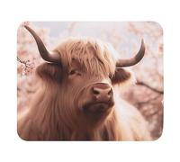 Mouse Pad Yak In A Cherry Orchard Animal Rectangular Anti-Slip Rubber Base Gaming Mousepad Comfortable Mouse Mat For Laptop Pc Office 25X30Cm