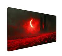 Mouse Pad Yellow Gaming Mouse Pad Moon Large Size Desk Mat 1200x400x3mm,Extended Waterproof Mousepad,Non-Slip Base-Smooth Cloth Surface,Improved Precision and Speed for Home Office Gaming Room XZ-655