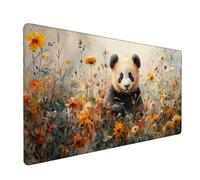 Mouse Pad Yellow Gaming Mouse Pad Panda Large Size Desk Mat 1200x400x3mm,Extended Waterproof Mousepad,Non-Slip Base-Smooth Cloth Surface,Improved Precision and Speed for Home Office Gaming Room XZ-896