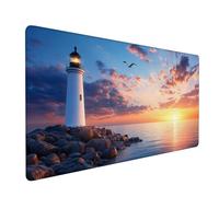 Mouse Pad Yellow Gaming Mouse Pad Sea Large Size Desk Mat 700x400x3mm, Extended Waterproof Mousepad, Non-Slip Base-Smooth Cloth Surface, Improved Precision and Speed for Home Office Gaming Room XZ-689