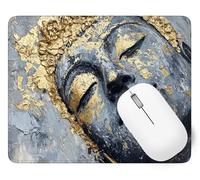 Mouse Pad Zen, Small Mouse Mat 320 x 260 mm, Desk Mat with Waterproof Design, Premium-Textured Square Mousepad Flower, Smooth Surface, Gaming Office Mousemat for Keyboard Decor Gifts Christmas p1j-269