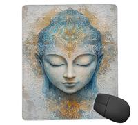 Mouse Pad Zen, Small Mouse Mat 36 x 30 cm with Non-Slip Rubber Base, Waterproof Mousepad, Gaming Mousemat for Women Kids Men Laptops Keyboard Tray Home Traveling Office Accessories d-83