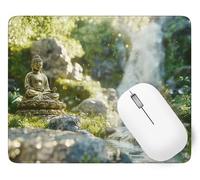 Mouse Pad Zen, Small Mouse Mat 420 x 350 mm, Desk Mat with Waterproof Design, Premium-Textured Square Mousepad Fall, Smooth Surface, Gaming Office Mousemat for Keyboard Decor Gifts Christmas p1j-270