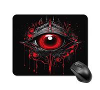 Mouse Pads for Computers Laptop Mouse Computer Eye of Hell Print Mouse Mat with Rubber Desktop Protection Mat 9.4"x7.9"
